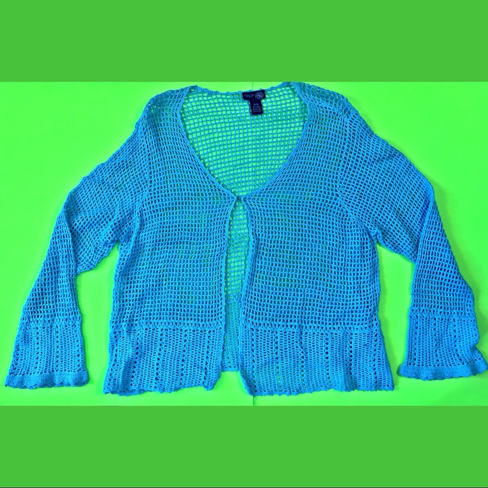 Venezia crochet plus size cardigan vintage 18 20